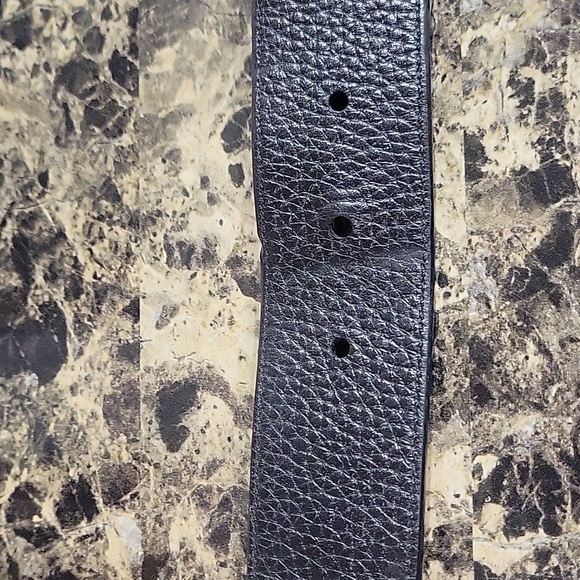 Coach Reversible Black/Brown Leather Belt with Silver Buckle - Picture 5 of 5